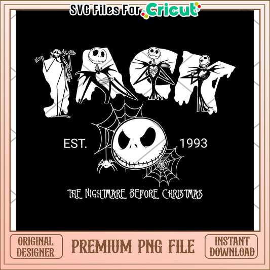 Jack skellington white png, halloween decorations png, spooky fall png