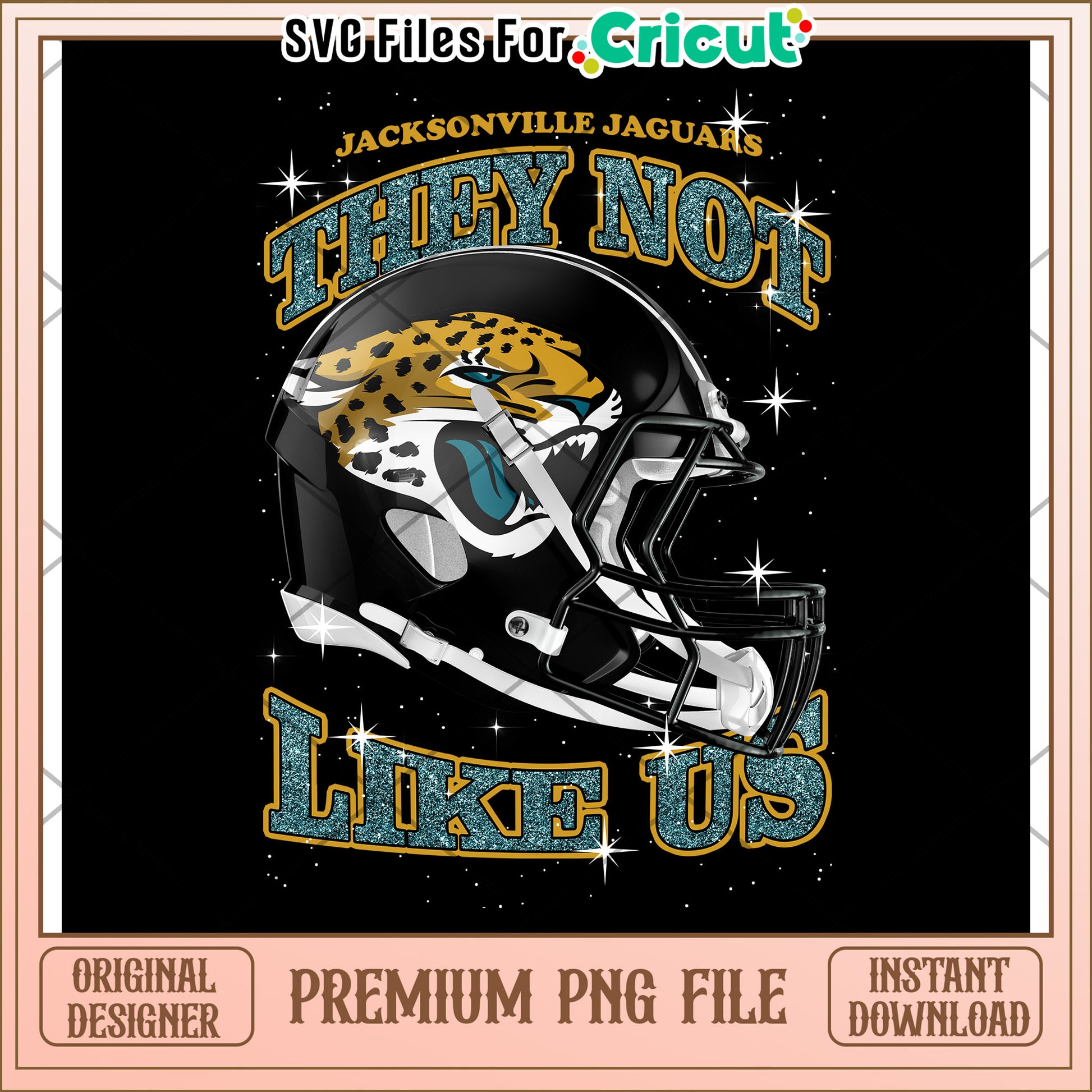 Jacksonville Jaguars Helmet Design, Premium PNG Instant Download