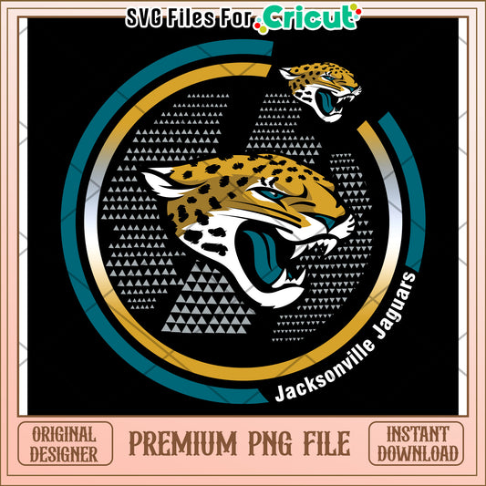 Jacksonville Jaguars PNG design for crafting, instant download file