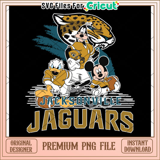 Jacksonville Jaguars PNG file for Cricut, Disney character design