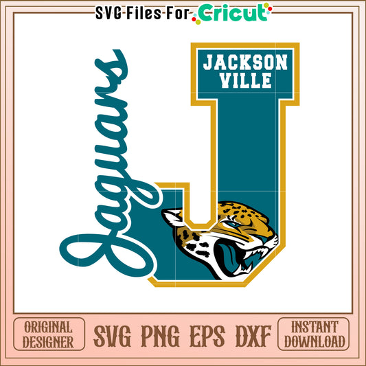 Jacksonville Jaguars SVG Design for Sport Fans