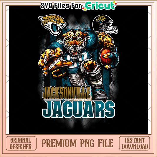 Jacksonville Jaguars design for Cricut, instant download PNG file