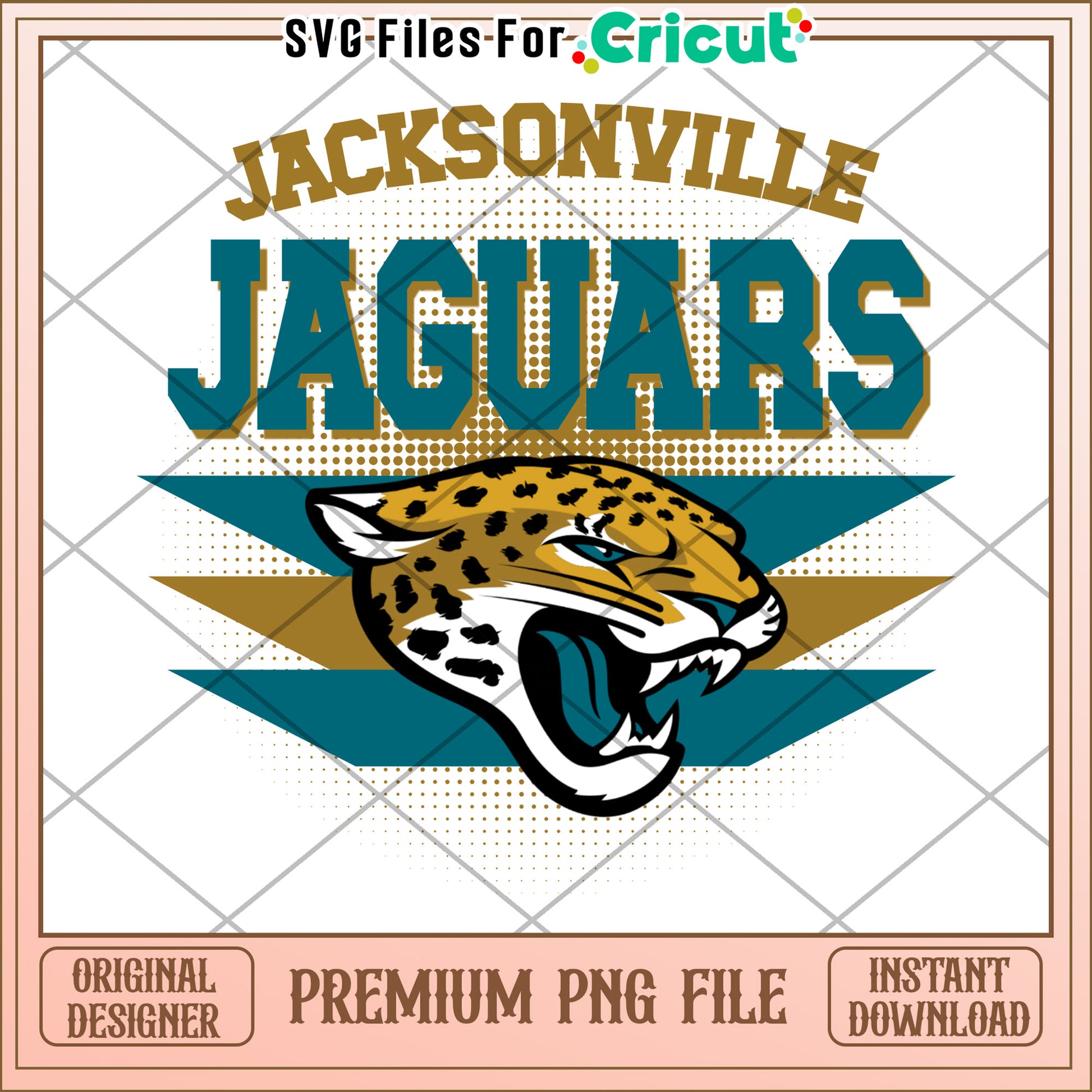 Jacksonville Jaguars logo design for Cricut projects, instant download available