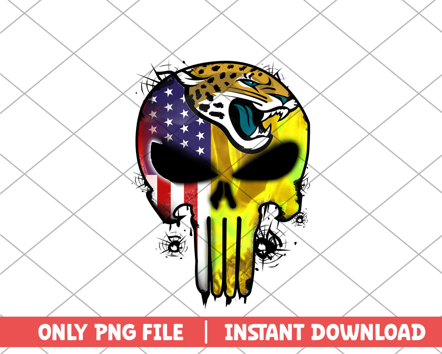 Jacksonville Jaguars punisher png, Jacksonville Jaguars png