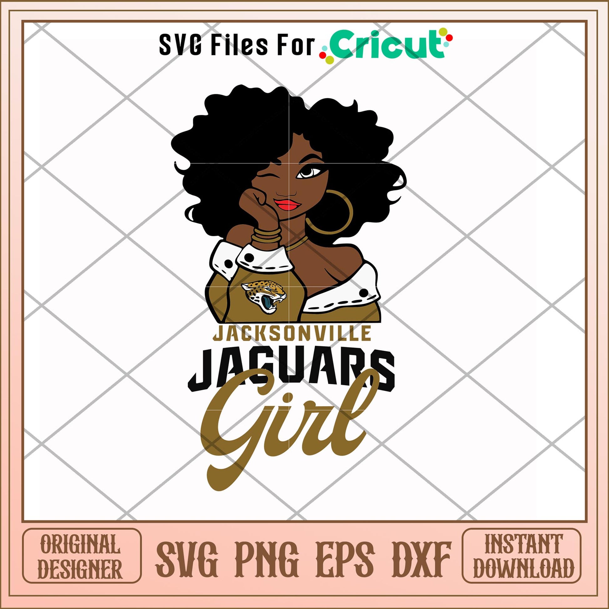 Jacksonville Jaguars Girl nfl team svg, Jacksonville Jaguars svg, new nfl svg