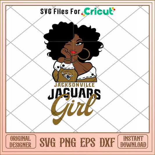 Jacksonville Jaguars Girl nfl team svg, Jacksonville Jaguars svg, new nfl svg