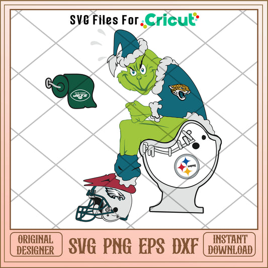 Jacksonville Jaguars NFL SVG Grinch Football Team svg, the grinch svg