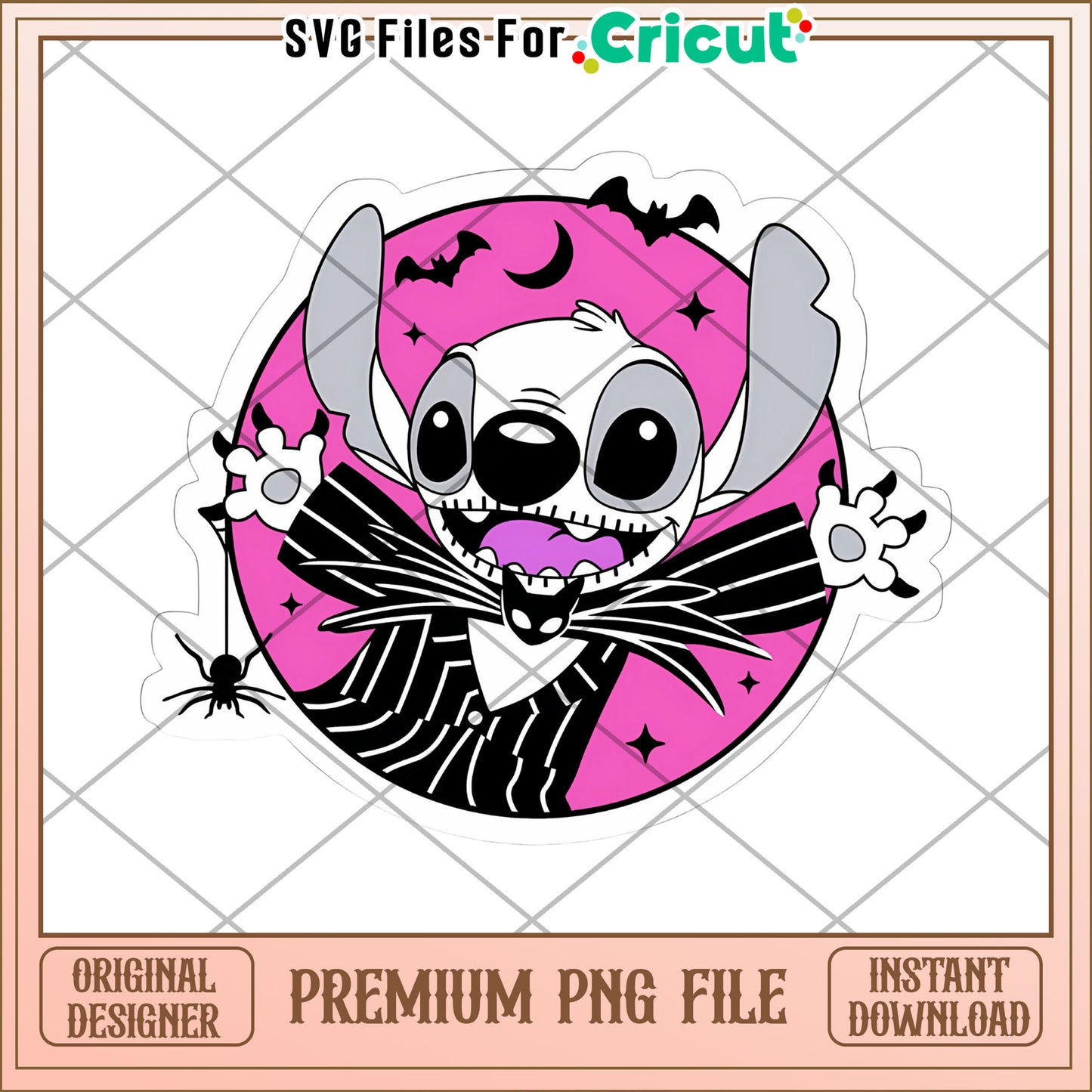 Jack stitch png, spirit halloween png, funny stitch png