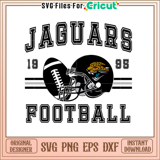 Jaguar Football Helmet SVG Design for Fans and Crafters