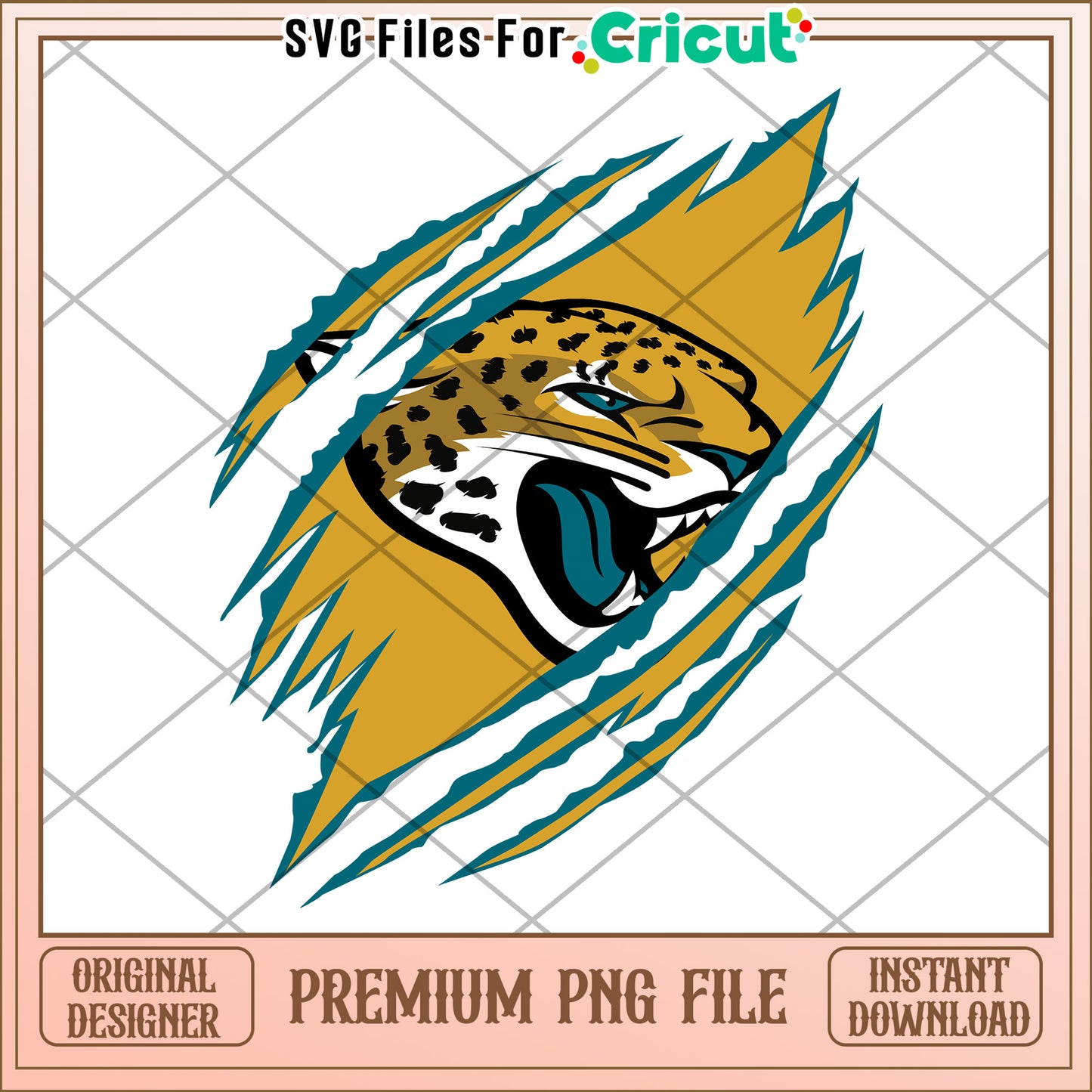 Jaguar Graphic Design PNG File for Cricut, Instant Download Available
