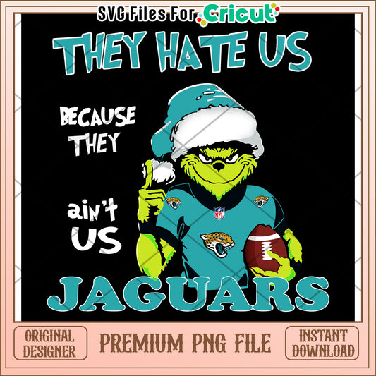 Jaguar Grinch PNG File Download, Unique Design for Cricut Use