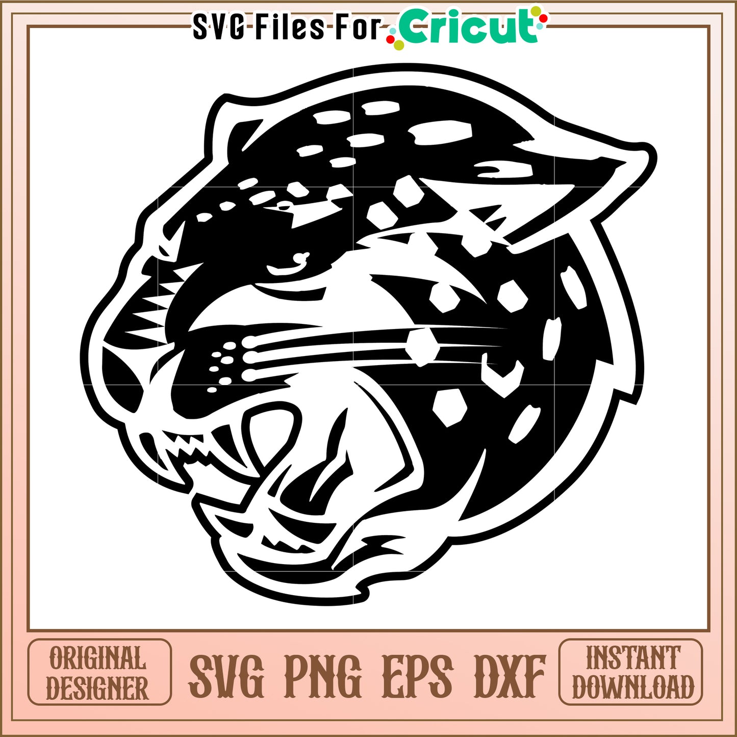 Jaguar SVG Design for Cricut, High-Quality Instant Download File