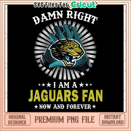 Jaguars Fan PNG Graphic Design, Perfect for Cricut Projects