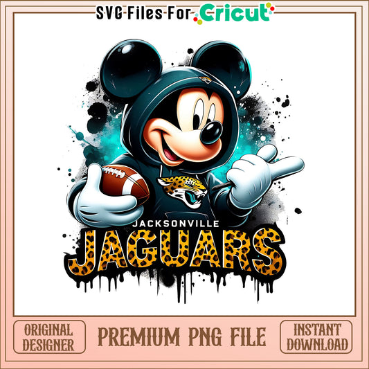 Jaguars Mickey rugby ball png, Jacksonville Jaguars png, NFL png