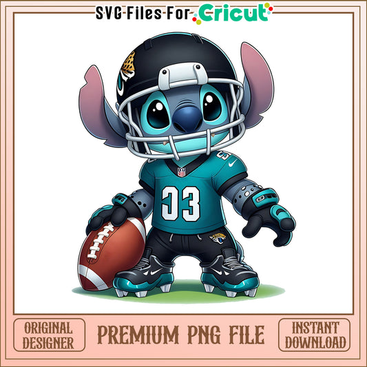 Jaguars Stitch and rugby ball png, Jacksonville Jaguars png, NFL png