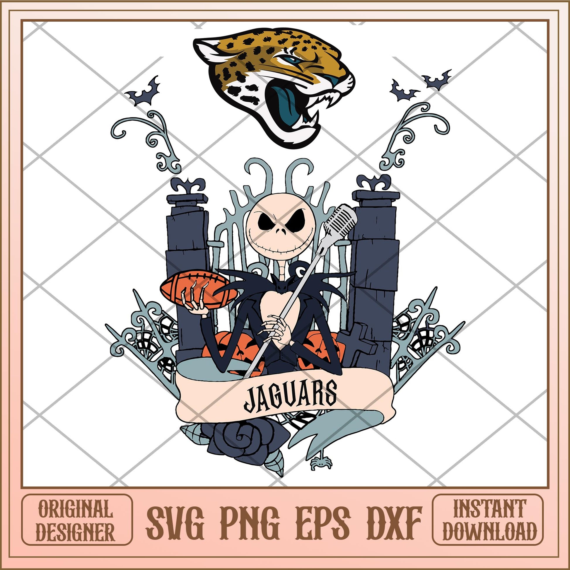 Jaguars Jack Halloween bundle svg, The Nightmare Before Christmas Svg, digital download