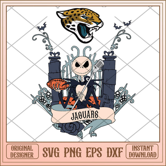 Jaguars Jack Halloween bundle svg, The Nightmare Before Christmas Svg, digital download