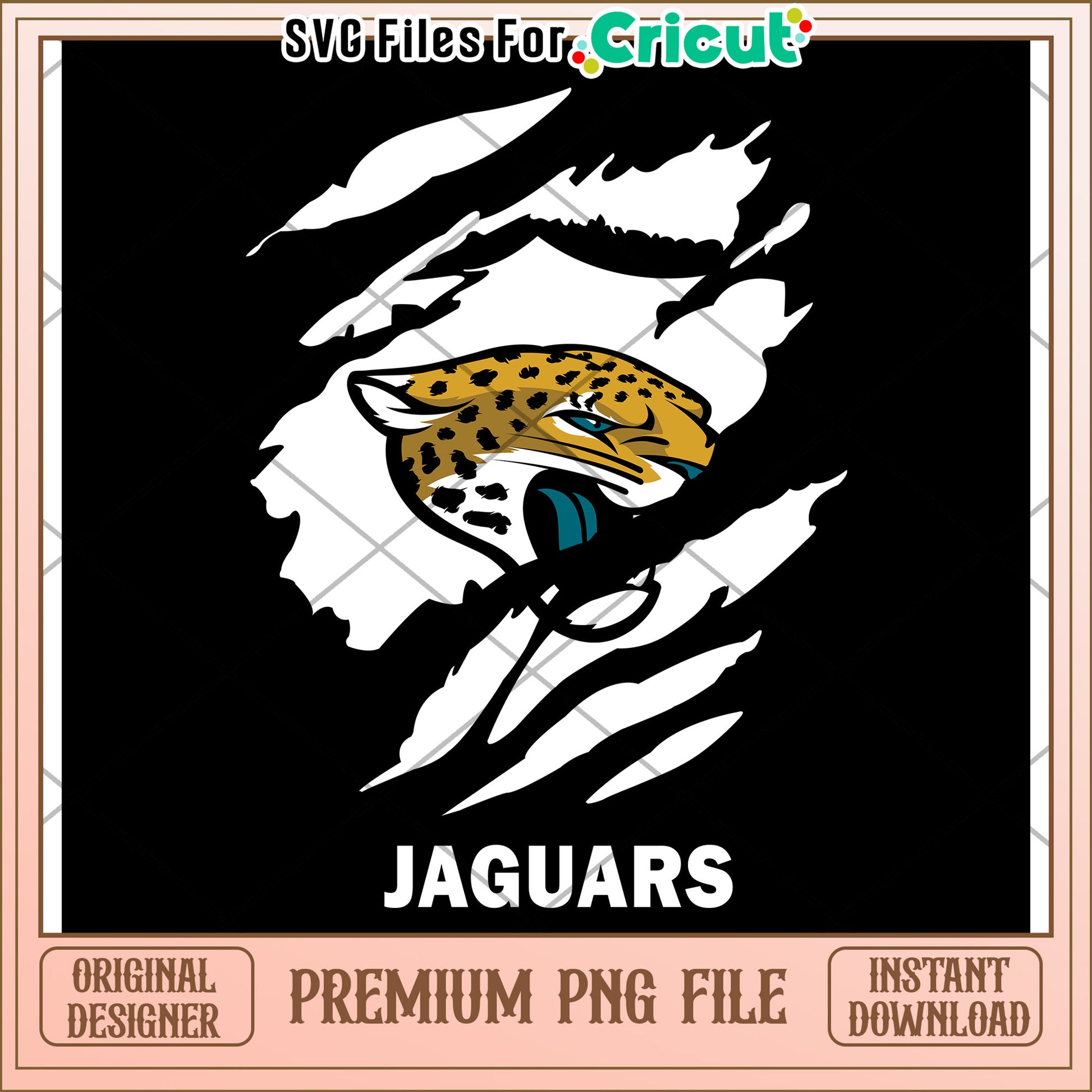 Jaguars logo design for Cricut cutting machines, download premium PNG file