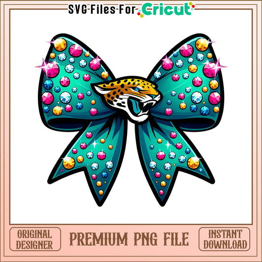 Jaguars logo vintage bow png, Jacksonville Jaguars png, NFL png