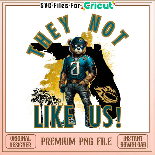 Jaguars they not like us png, Jacksonville Jaguars png, NFL png