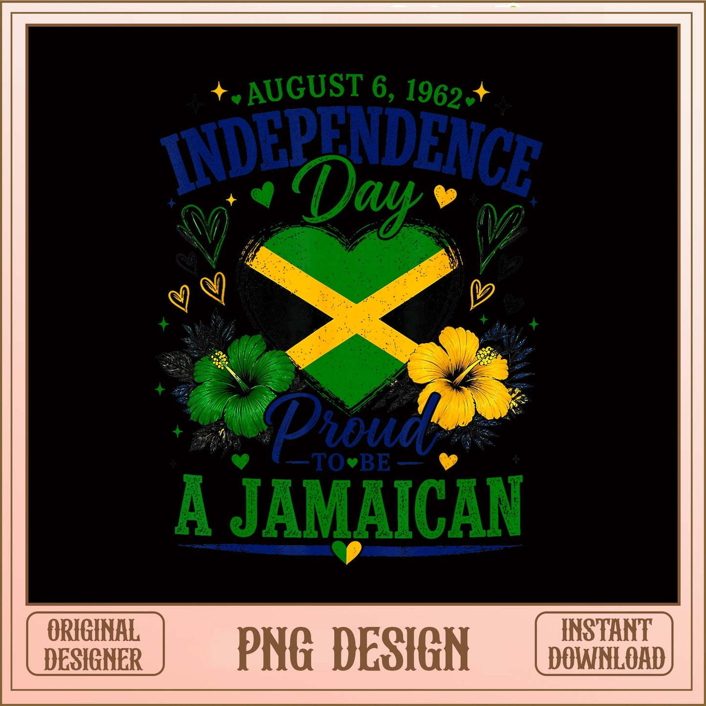 Jamaica Independence Day PNG, Proud To Be Jamaican PNG, Jamaica Flag PNG