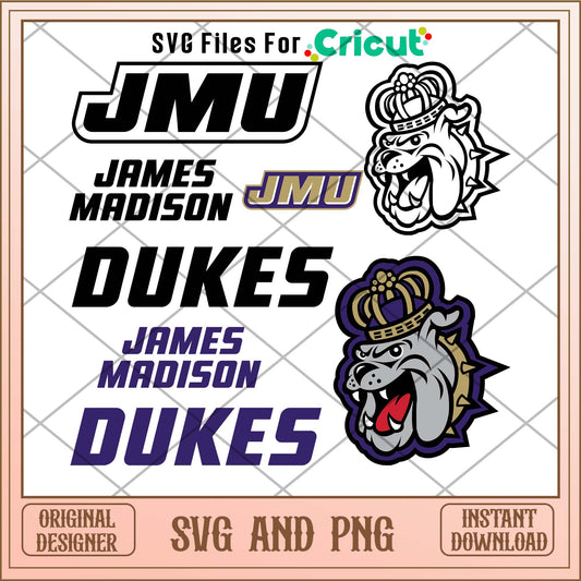 James Madison Dukes svg, James Madison Dukes svg bundle, NCAA svg