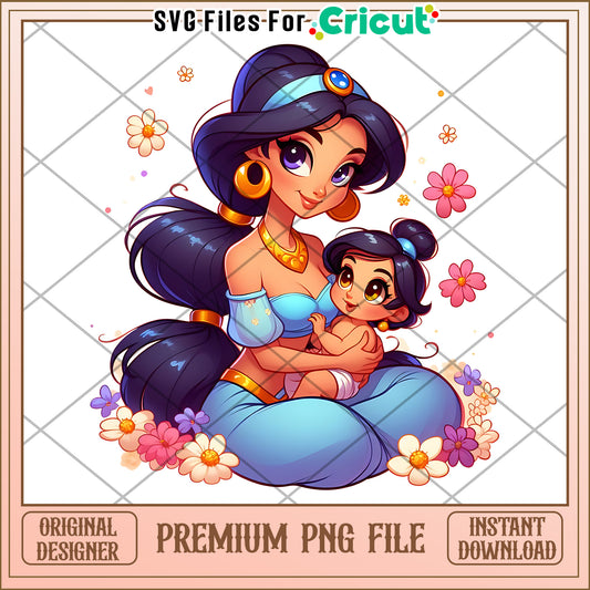 Jasmine & Baby PNG Cricut Design