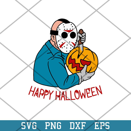 Jason Happy Halloween Svg, Horror Characters Svg-Svgfilesforcricut