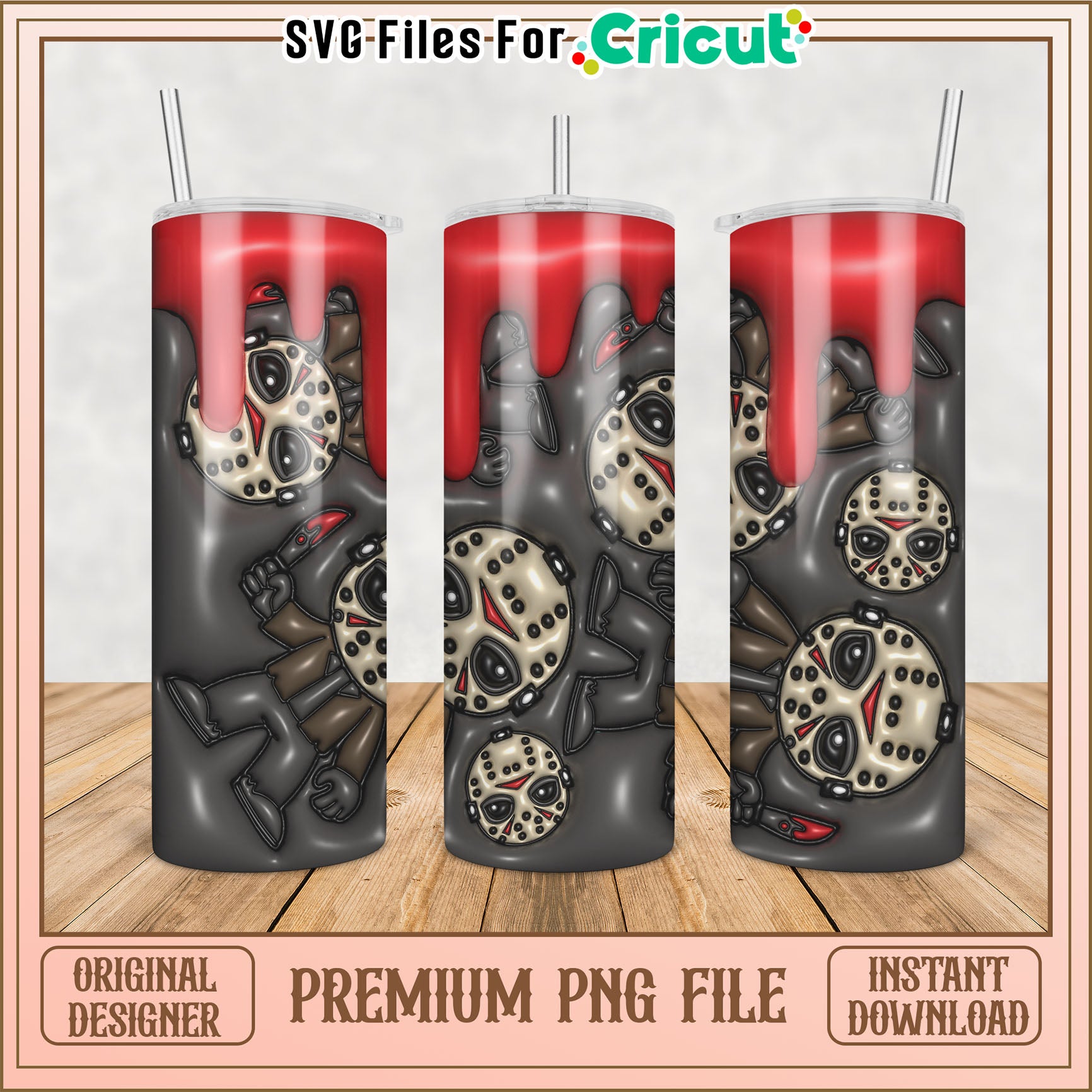 Jason Voorhees 20oz Tumbler PNG