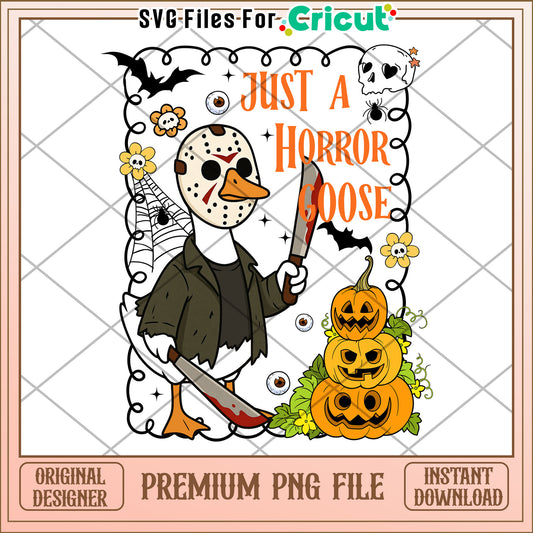 Jason goose png, trick or treat  png, halloween quotes png