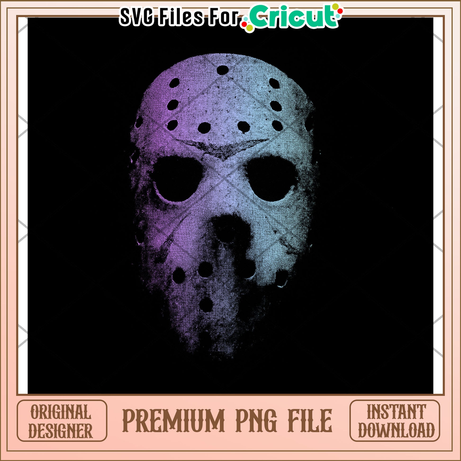 Jason neon png, halloween png, halloween killers png