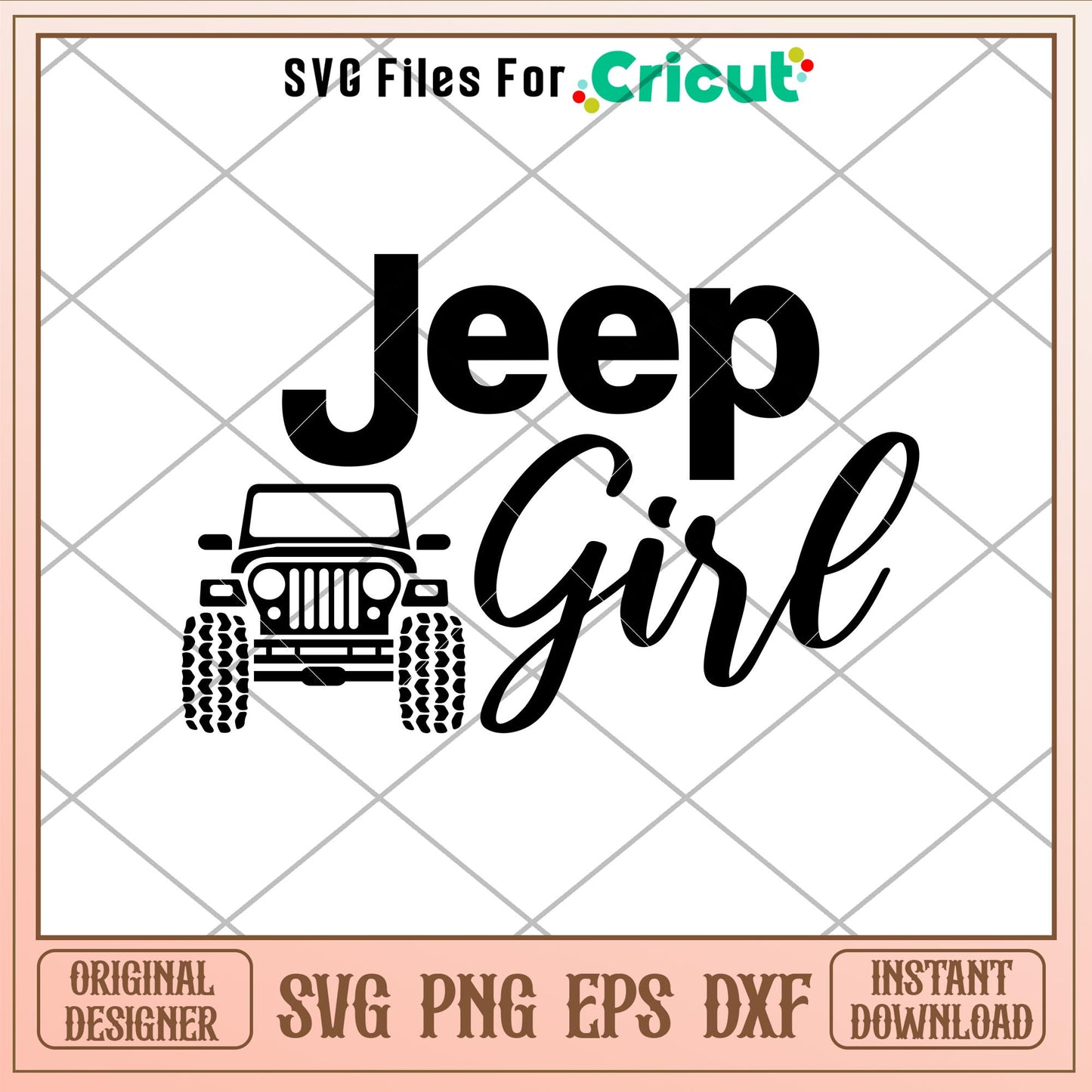 Jeep Girl 1, Jeep Girl Full Wrap Svg