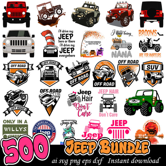 Jeep Bundle Svg, Jeep car art svg bundle