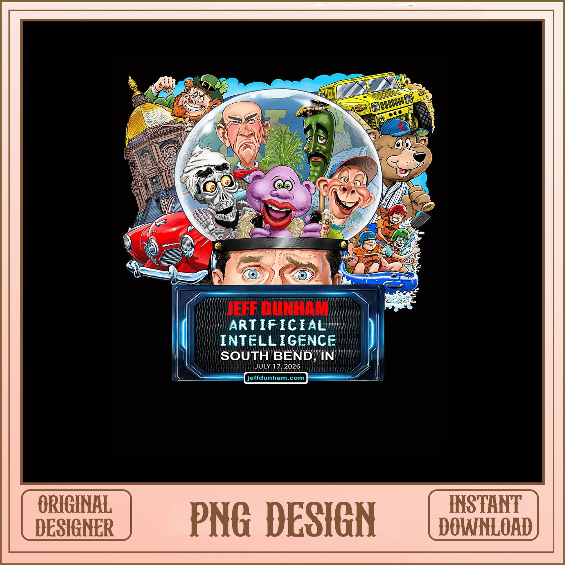 Jeff Dunham Artificial Intelligence Tour PNG, Ventriloquist PNG