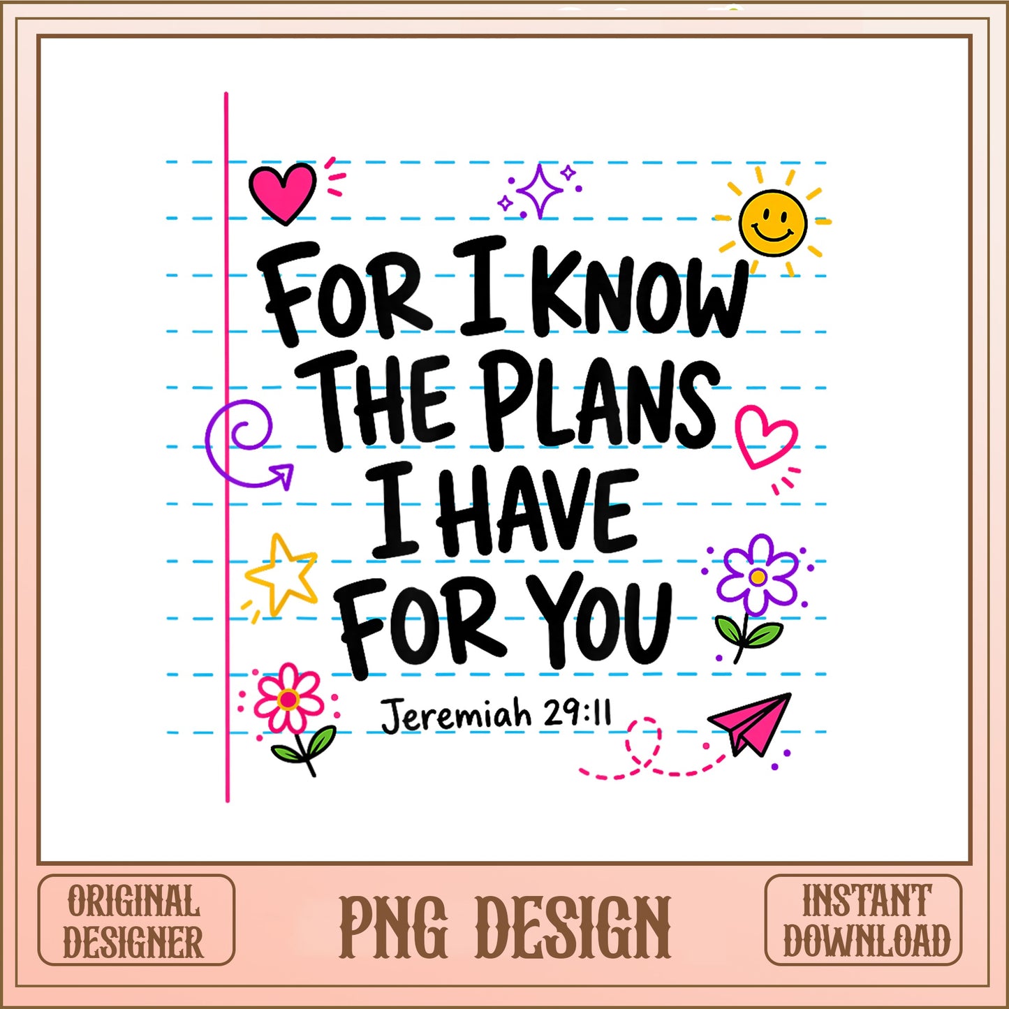 Jeremiah 29 11 Bible Verse PNG, Christian Quote PNG, Faith PNG