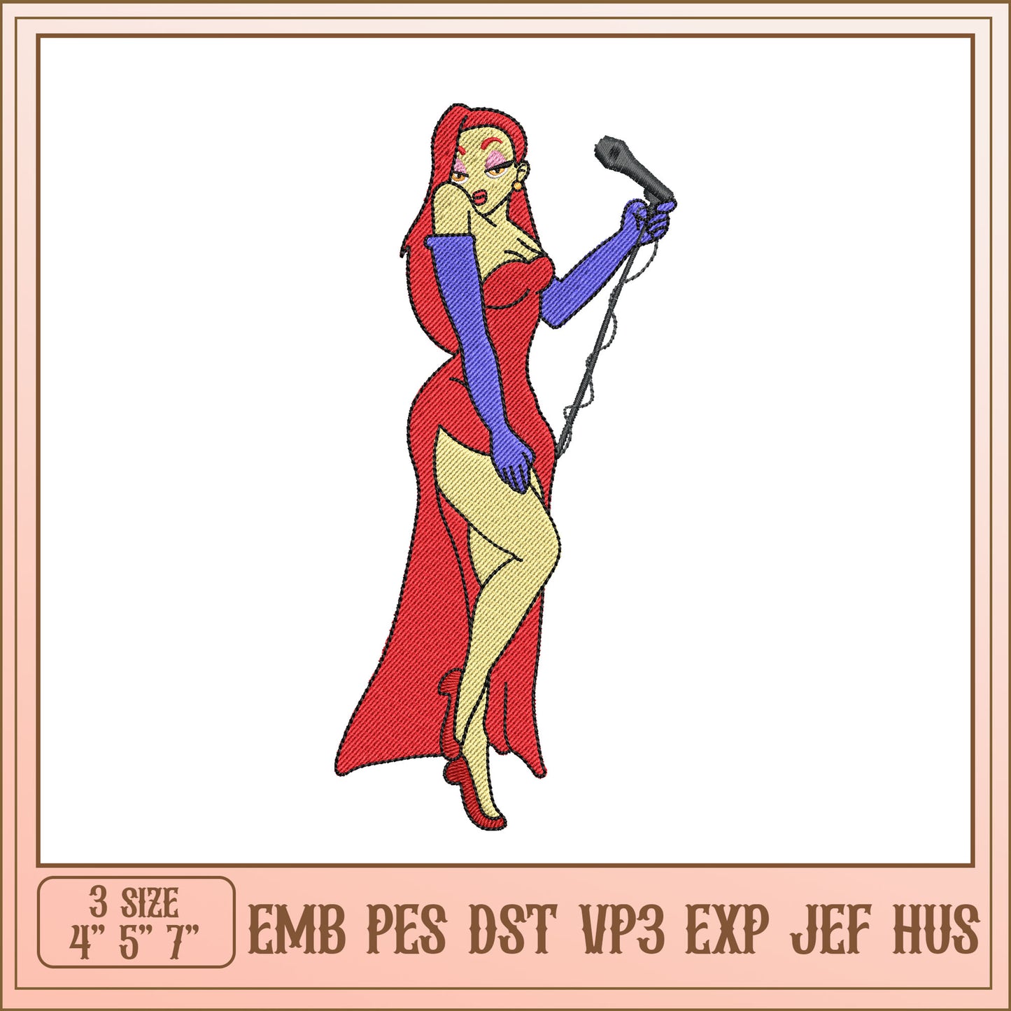Jess Rabbit Embroidery Design