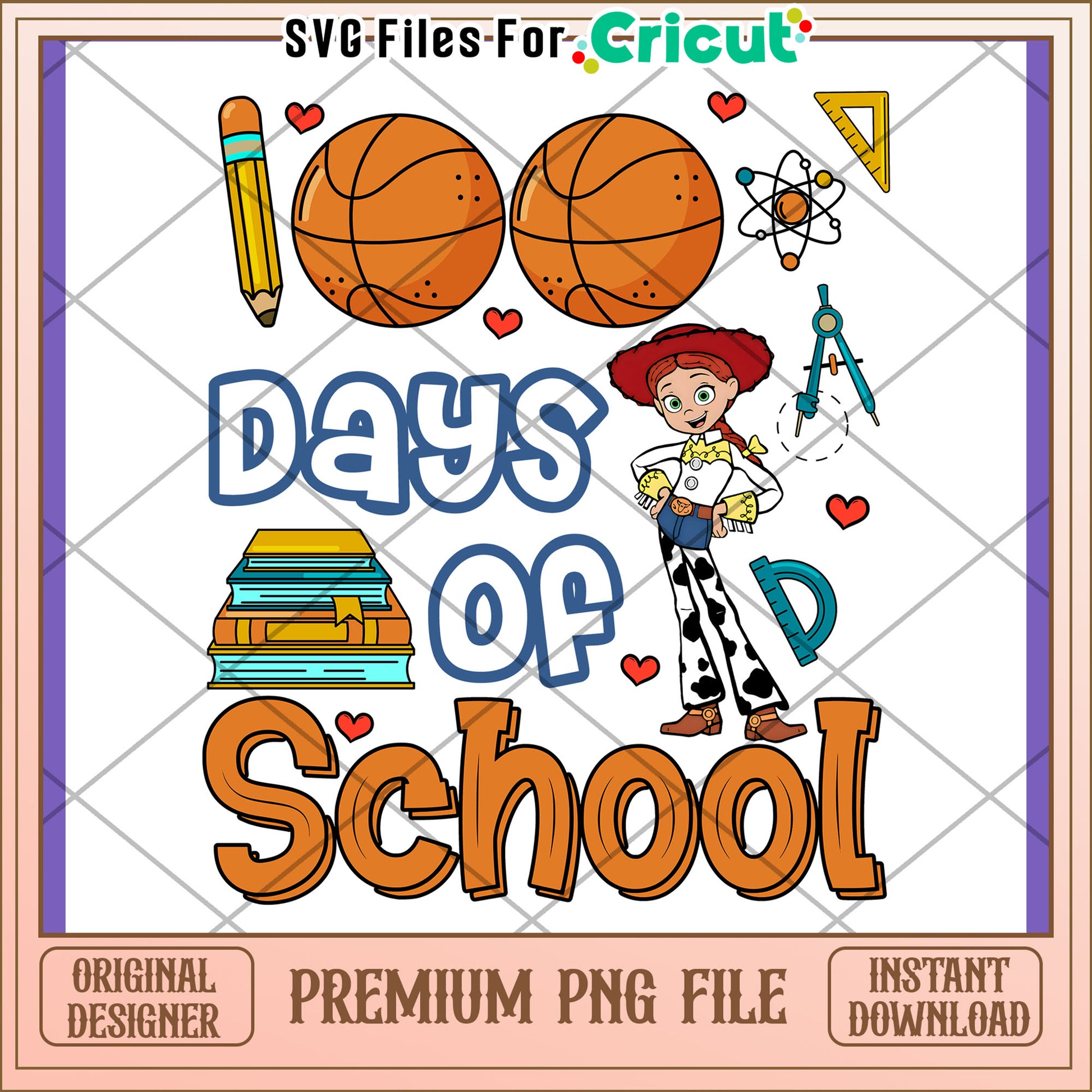 Jessie 100 Days of School PNG