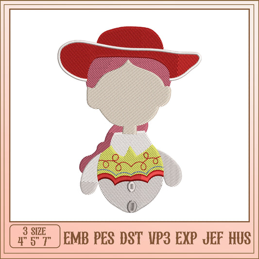 Jessie Embroidery Design 3 Sizes