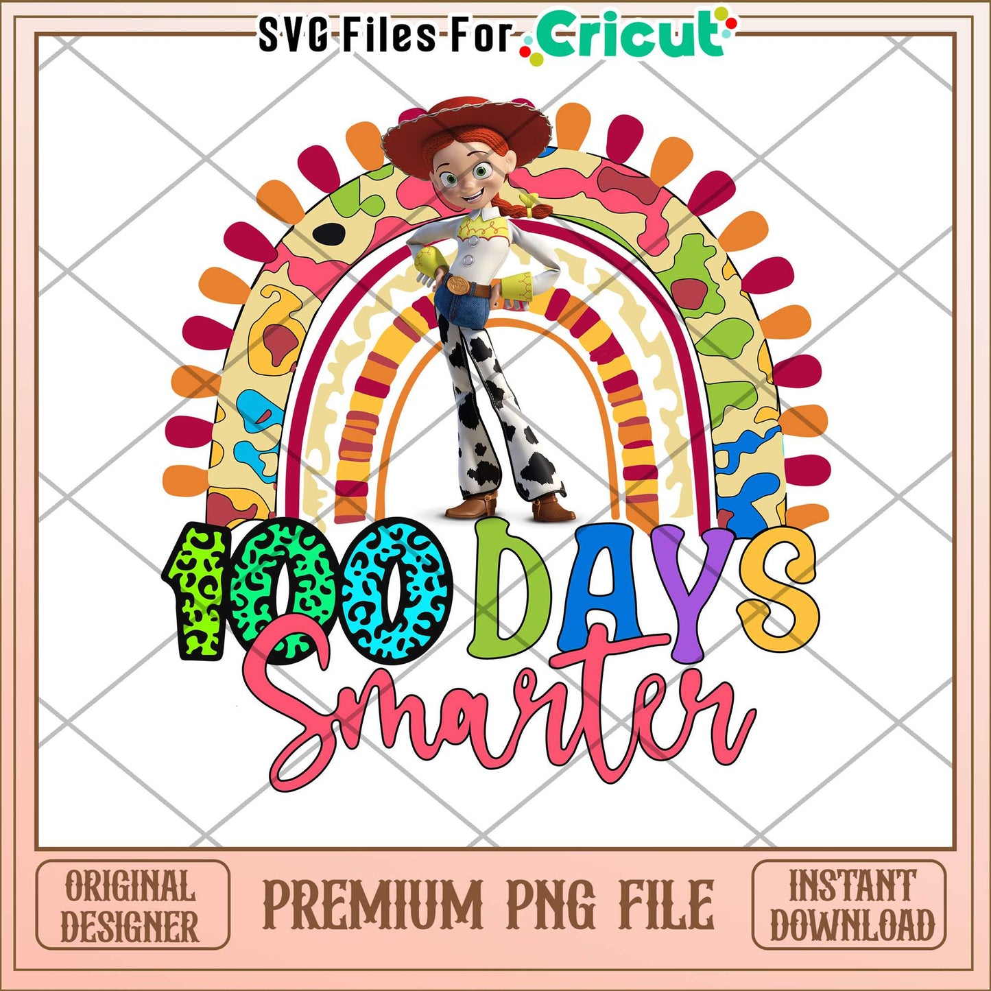 Jessie character 100 days smarter png, toy story casts png