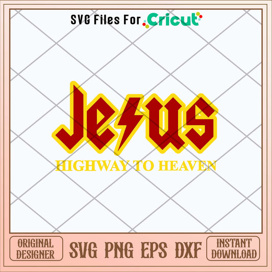 Jesus Hightway To Heaven Svg