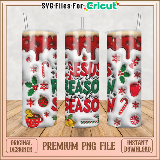 Jesus Reason For Season PNG Tumbler