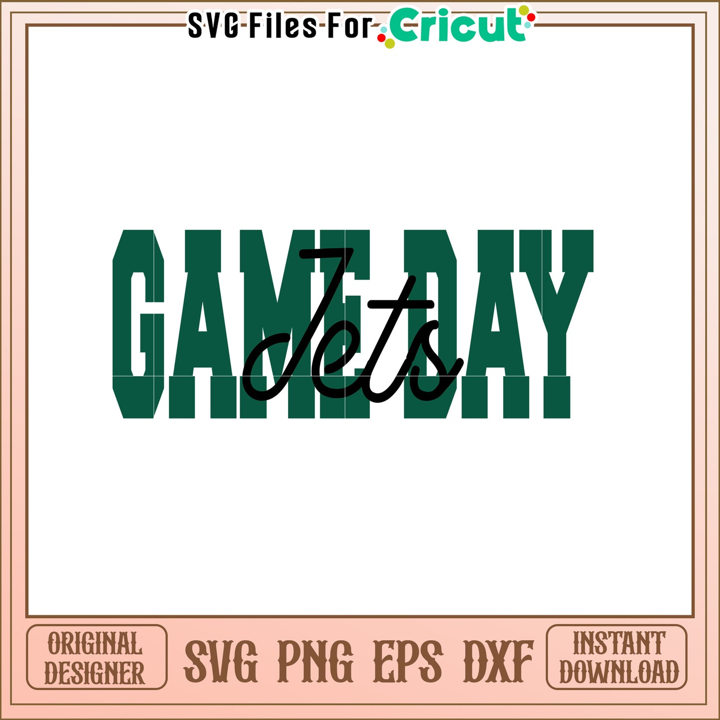 Jets Game Day SVG Design