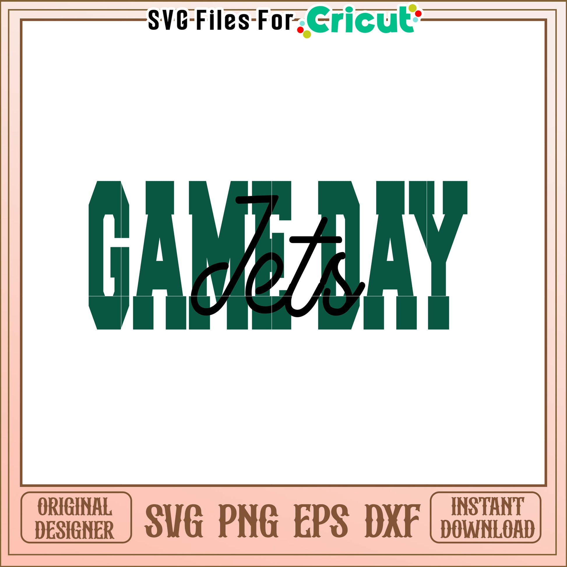 Jets Game Day SVG Design