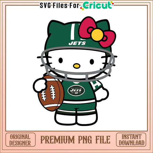 Jets Hello Kitty helmet png, New York Jets png, NFL png