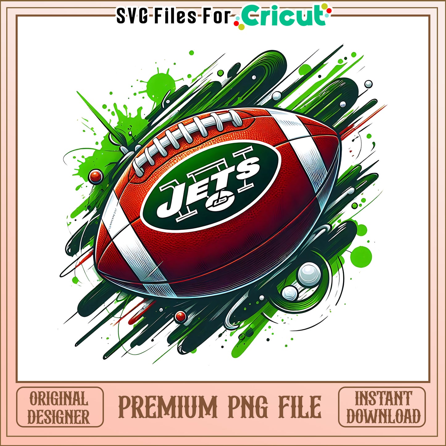 Jets logo rugby ball png, New York Jets png, NFL png