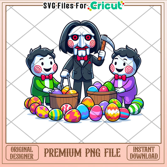 Jigsaw Easter PNG Cricut File Instant Download