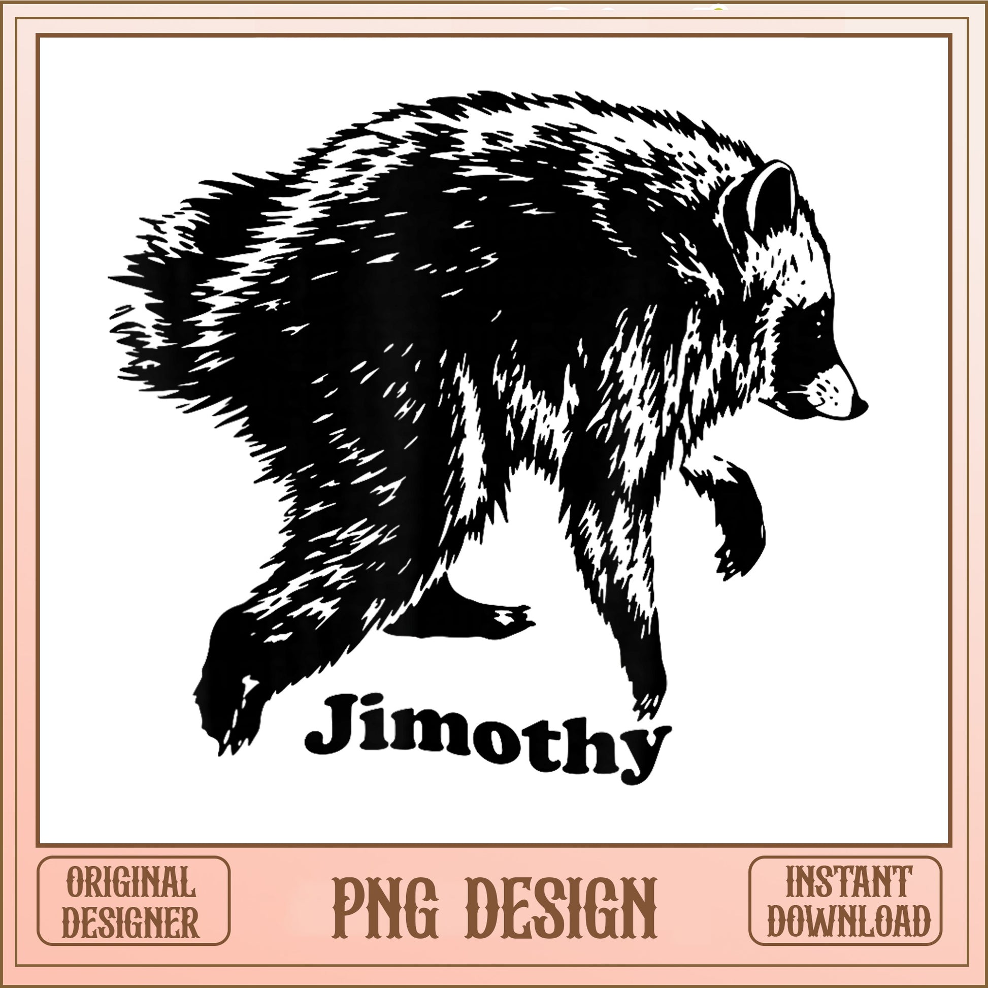 Jimothy Raccoon PNG, Funny Raccoon Shirt Design, Raccoon PNG