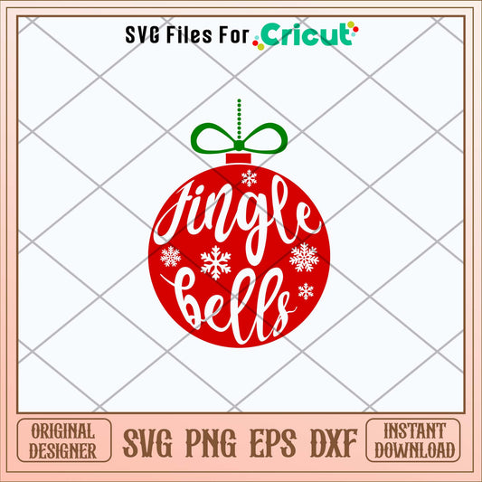 Jingle Bells Bauble Svg