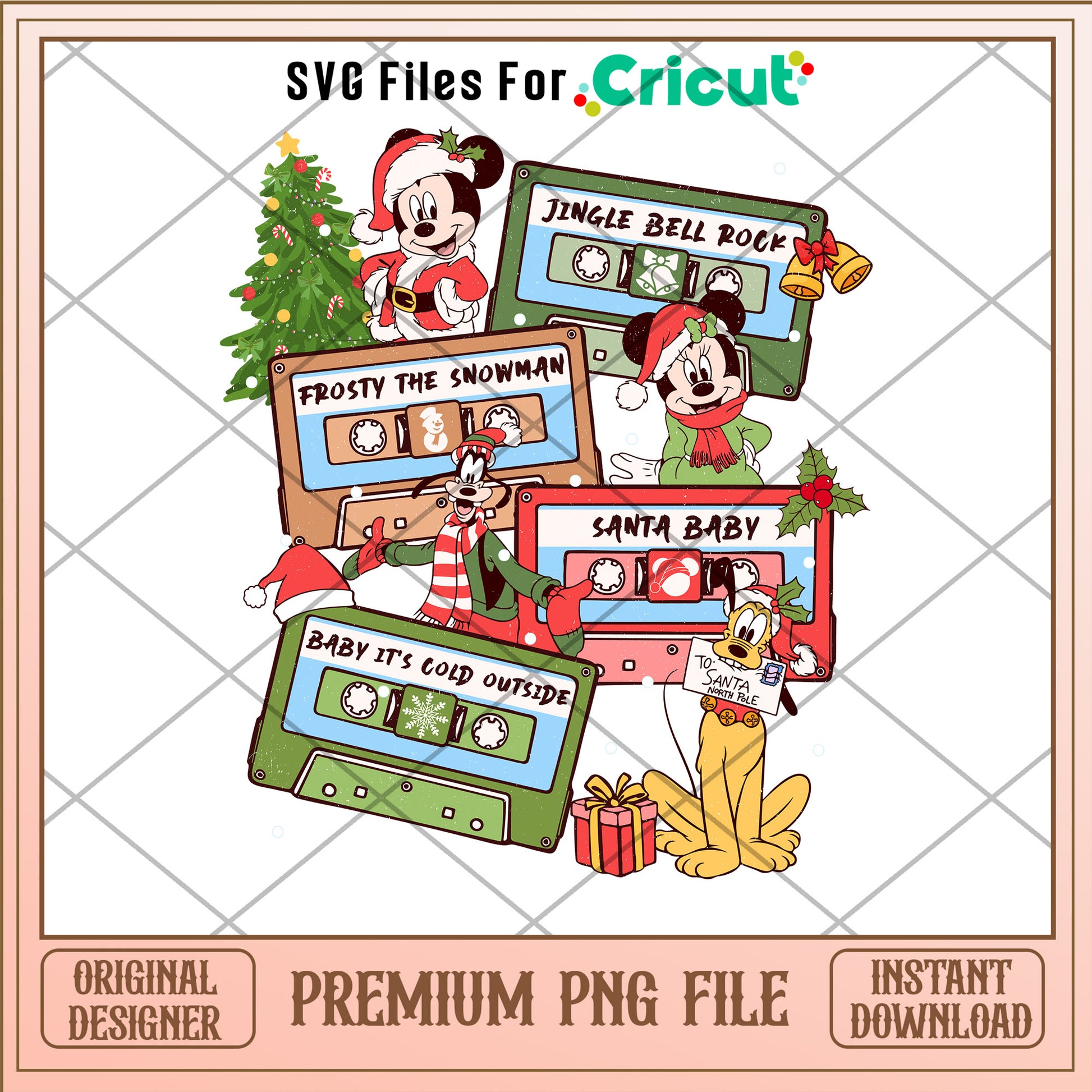 Jingle bell rock png, Mickey and friends png, christmas png