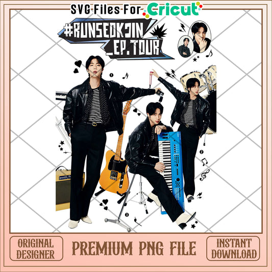 Jin logo design png, bts jin emblem png, kpop star logo png